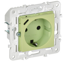 IEK SKANDY Мятный Розетка с/з с защитными шторками 16А с USB C 18Вт SK-R17G
