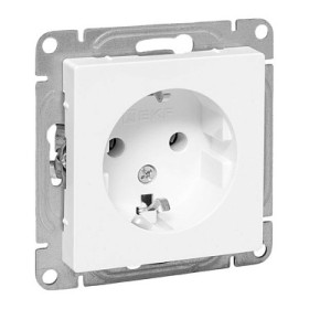 EKF Эпика Механизм розетки, 16А, с заземлением, без шторок, белый