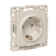 EKF PROxima Стокгольм Белый Розетка с/з, со шторками, 16А, винт.клеммы