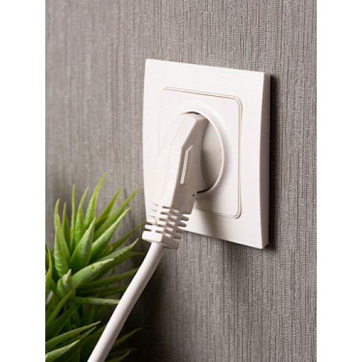 EKF PROxima Стокгольм Розетка 1-ая с/з 16А белая со шторками