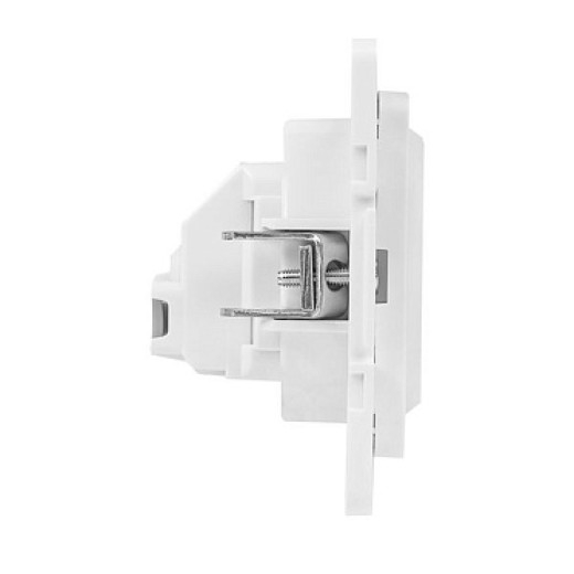 EKF PROxima Стокгольм Белый Розетка с/з, со шторками, 16А