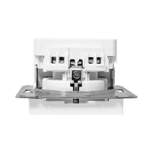 EKF Эпика Механизм розетки с USB-A+С - 2шт, 16А, с заземлением, со шторками, алюминий