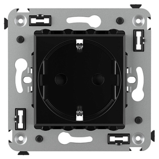 DKC Avanti Розетка в стену, 2P+E, с з/ш, 