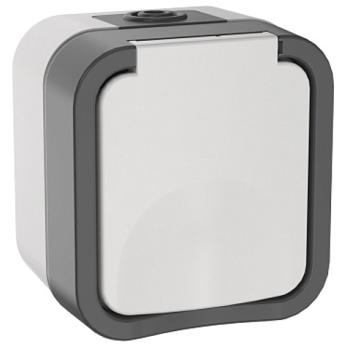 IEK TORS Розетка 1-я с з/к кр. 16А IP55 TS220 белый