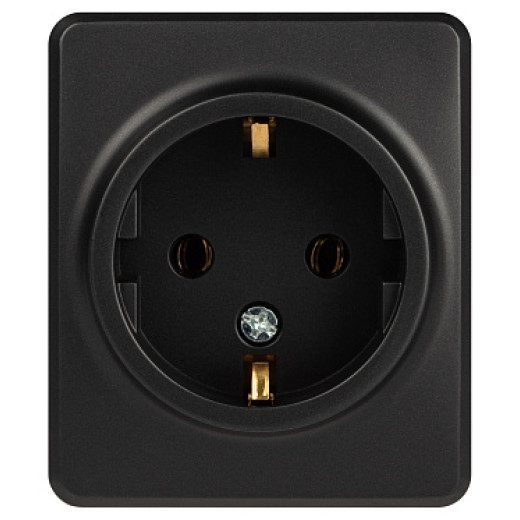 Розетка ЭРА Эксперт 11-2203-05 2P+E Schuko IP20 16A-250В ОУ антрацит