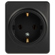 Розетка ЭРА Эксперт 11-2203-05 2P+E Schuko IP20 16A-250В ОУ антрацит