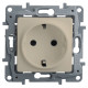 Legrand Etika Сл.кость Розетка с/з, винт. клем. c защитой монт. лапок