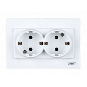 CHINT 2-местная розетка без заземляющего контакта 16А 250В