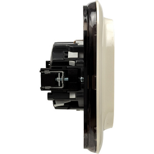 Legrand Valena ALLURE DIY Сл.кость Розетка 2-ая с/з с защитными шторками, безвинт.зажим