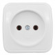 EKF Basic Минск Белый Розетка б/з, 10А, ОП