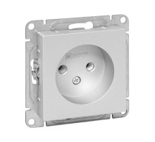 EKF Эпика Механизм розетки, 16А, без заземления, без шторок, алюминий