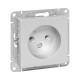 EKF Эпика Механизм розетки, 16А, без заземления, без шторок, алюминий