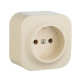 Legrand Quteo Бежевый Розетка б/з