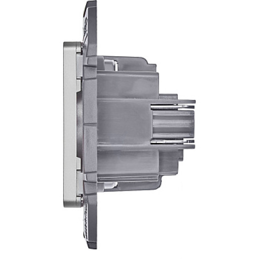 Legrand/Daccord INSPIRIA Алюминий Розетка 2К - 16 А - 250 В