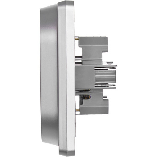 Legrand/Daccord INSPIRIA Алюминий Розетка 2 x 2К+З - немецкий стандарт - 16 А - 250 В