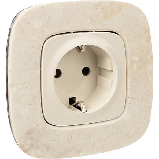 Legrand Valena ALLURE DIY Сл.кость Розетка 1-ая с/з, безвинт.зажим