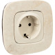 Legrand Valena ALLURE DIY Сл.кость Розетка 1-ая с/з, безвинт.зажим