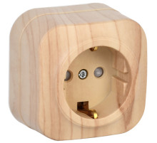 IEK GLORY РСш20-3-ХС Розет. 1-ая с з/к и з/ш о/у 16А GLORY сосна