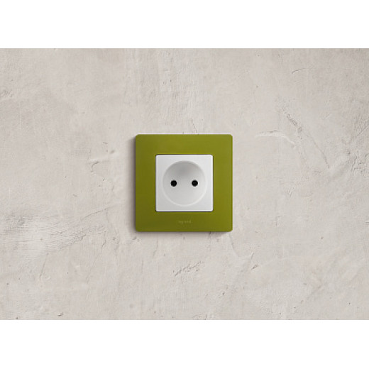 Legrand Etika Белый Розетка б/з со шторками, винтовые клеммы