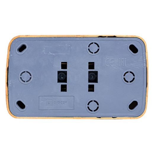 EKF Basic Минск Светлое дерево Розетка 2-ая, б/з, 10А, ОП