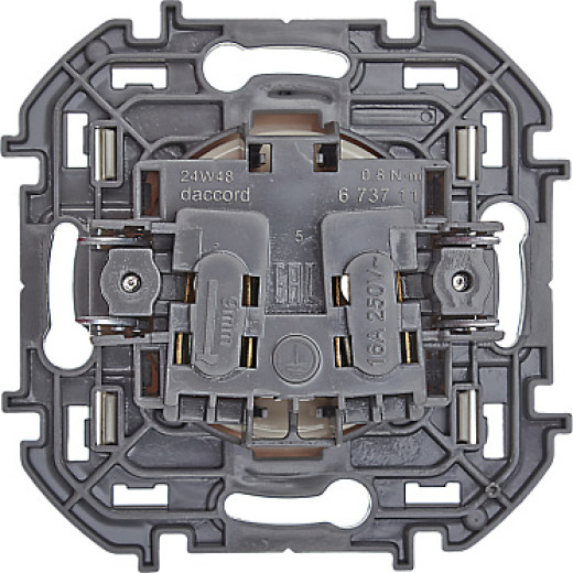 Legrand/Daccord INSPIRIA Слоновая кость Розетка 2К - 16 А - 250 В