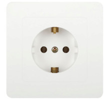Intro Розетка Style 7-202-01 с заземлением 2P+E Schuko, 16А-250В, IP20, СУ, белый
