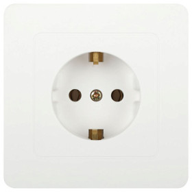 Intro Розетка Style 7-202-01 с заземлением 2P+E Schuko, 16А-250В, IP20, СУ, белый