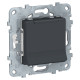 Schneider Electric Unica New Антрацит Розетка с/з со шторками, с крышкой, 16А, 250В, IP40