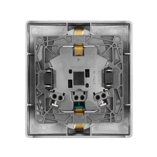 Legrand/Daccord INSPIRIA Антрацит Розетка 2X2К+З шт