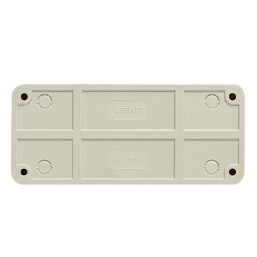 EKF PROxima Рим Розетка 3-местная 10А без заземления белая