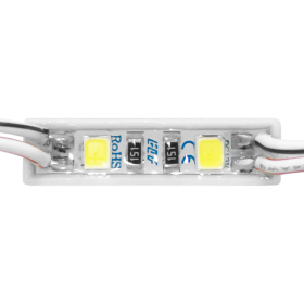 Модуль светодиодный ELF Ultra, 2SMD диода 2835, 0.24Вт, 120гр.,12В,  IP65, белый