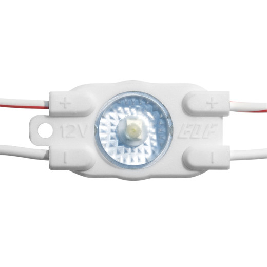 Модуль светодиодный ELF VIVO-2019, 1SMD диод 2835, с линзой, 12В, IP67, светло-желтый