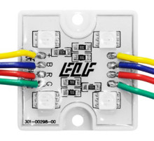 Модуль светодиодный ELF 4SMD диода 5050, 12В, RGB, тип В, корпус glue