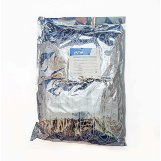 Модуль светодиодный ELF 2SMD диод 2835, с линзой, 160гр.,12В, IP 65, STD, белый