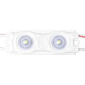 Модуль светодиодный ELF 2SMD диод 2835, с линзой, 160гр.,12В, IP 65, STD, холодный белый