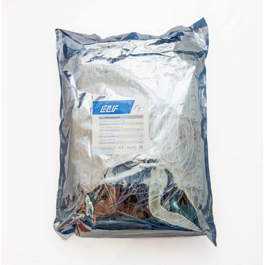 Модуль светодиодный ELF 3SMD диод 2835, с линзой, 160гр.,12В, IP 65, STD, белый