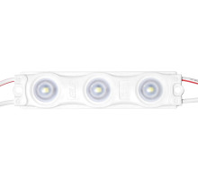 Модуль светодиодный ELF 3SMD диод 2835, с линзой, 160гр.,12В, IP 65, STD, холодный белый