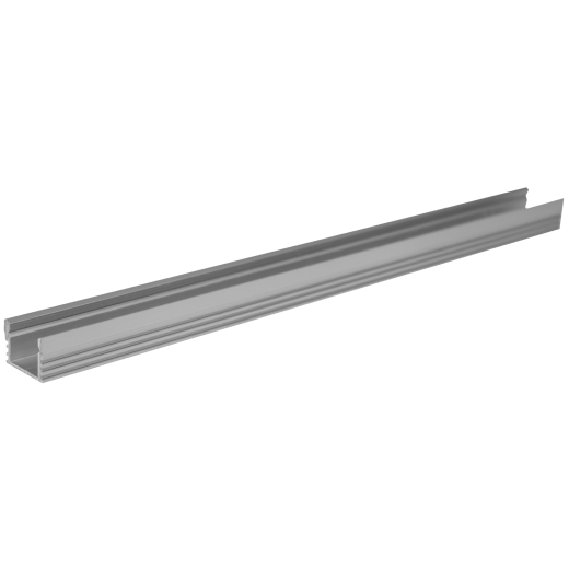 Профиль алюминиевый накладной ELF для LED, 2000х12х16мм
