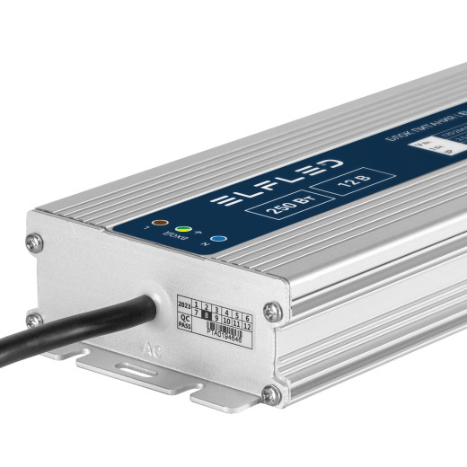 Блок питания герметичный компактный ELF, 12В, 250Вт, металл, IP67