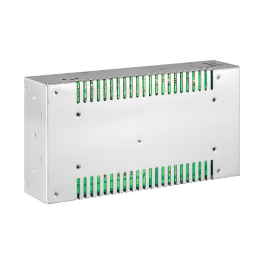 Блок питания интерьерный ELF, 24В, 400Вт, компактный металлический перфорированный корпус, кулер (JH