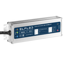 Блок питания герметичный компактный ELF, 12В, 100Вт, металл, IP67