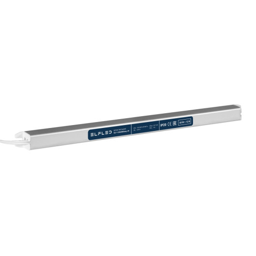 Блок питания интерьерный ELF, 12В, 60Вт, узкий, металлический