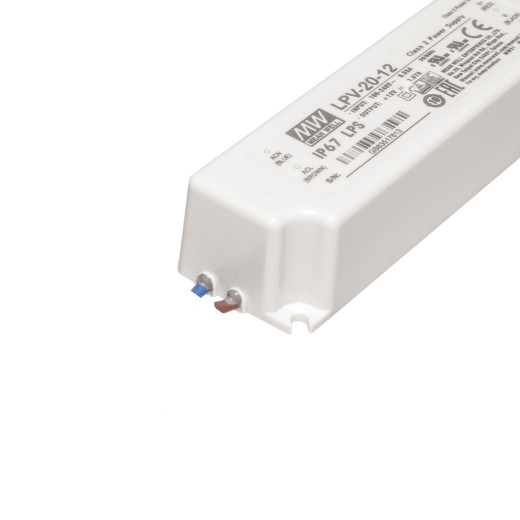 Блок питания Mean Well, герметичный, LPV-20-12, в пластиковом корпусе