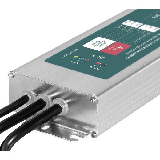 Блок питания герметичный плоский для параллельного подключения ELFLED, 24В, 400Вт, металл, IP68