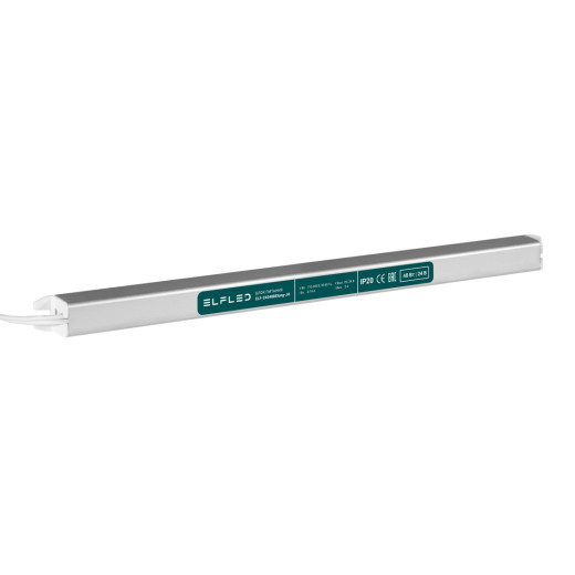 Блок питания интерьерный ELF, 24В, 48Вт, узкий, металлический