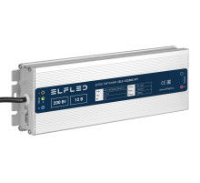Блок питания герметичный компактный  ELF, 12В, 200Вт, металл, IP67