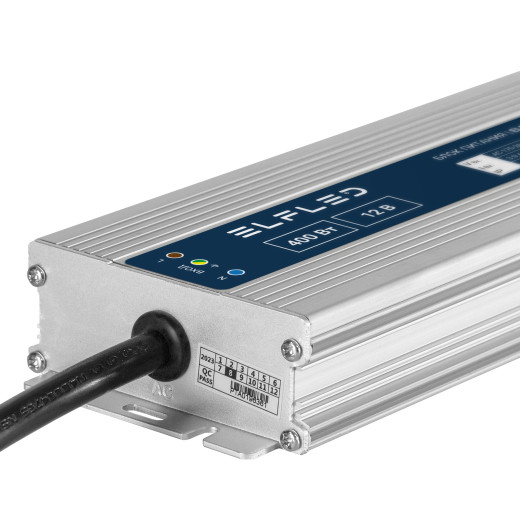 Блок питания герметичный компактный ELF, 12В, 400Вт, металл, IP67