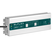 Блок питания герметичный компактный ELFLED, 24В, 200Вт, металл, IP67