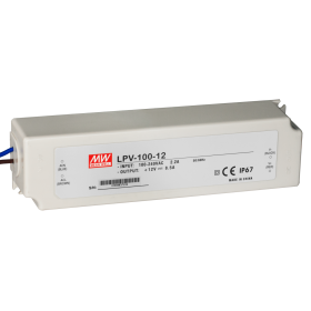Блок питания Mean Well, герметичный, LPV-100-12, в пластиковом корпусе