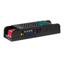 Блок питания интерьерный ELF, 24В, 100Вт, плоский металлический перфорированный корпус (черный)